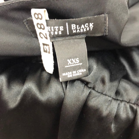 Silky Jewel Neckline Mini Black Dress  XXS - Picture 8 of 8